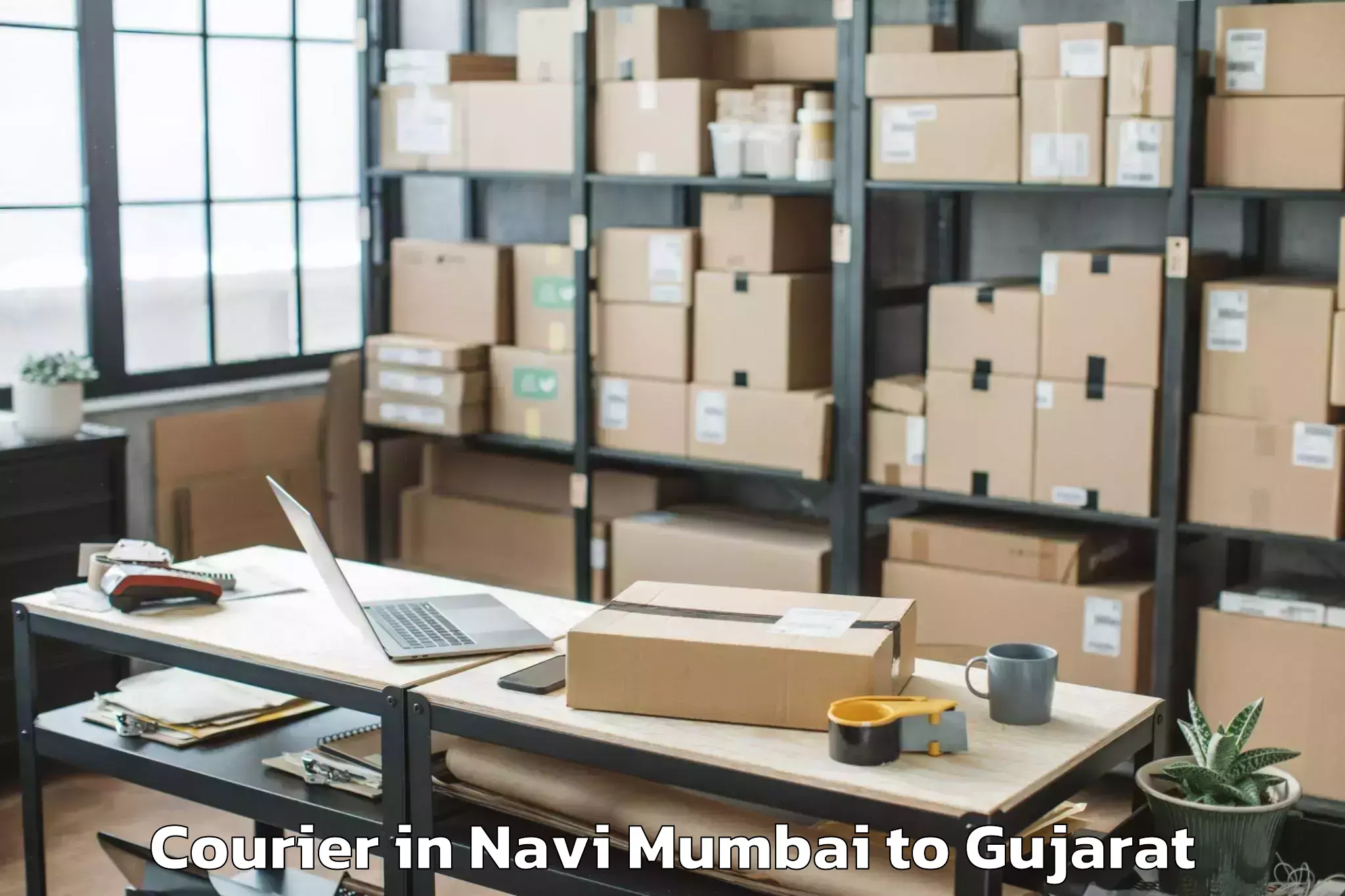 Trusted Navi Mumbai to Kamdhenu University Gandhinaga Courier